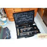 A clarinet in fitted case