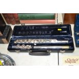 An Artley flute in fitted case