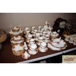 A Royal Albert "Old Country Roses" pattern tea / d