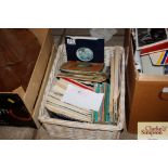 A quantity of various 45rpm records, Giles albums,