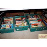 Four boxes of various books to include children's