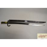 A bayonet and scabbard