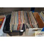 Two boxes of LP's
