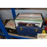 Two cases of records and 45rpm singles