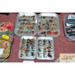 Two cases of fishing flies