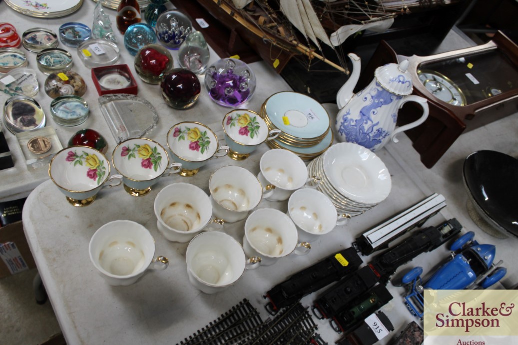 A quantity of teaware to include Royal Albert "Val