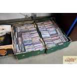 Two boxes of CD's