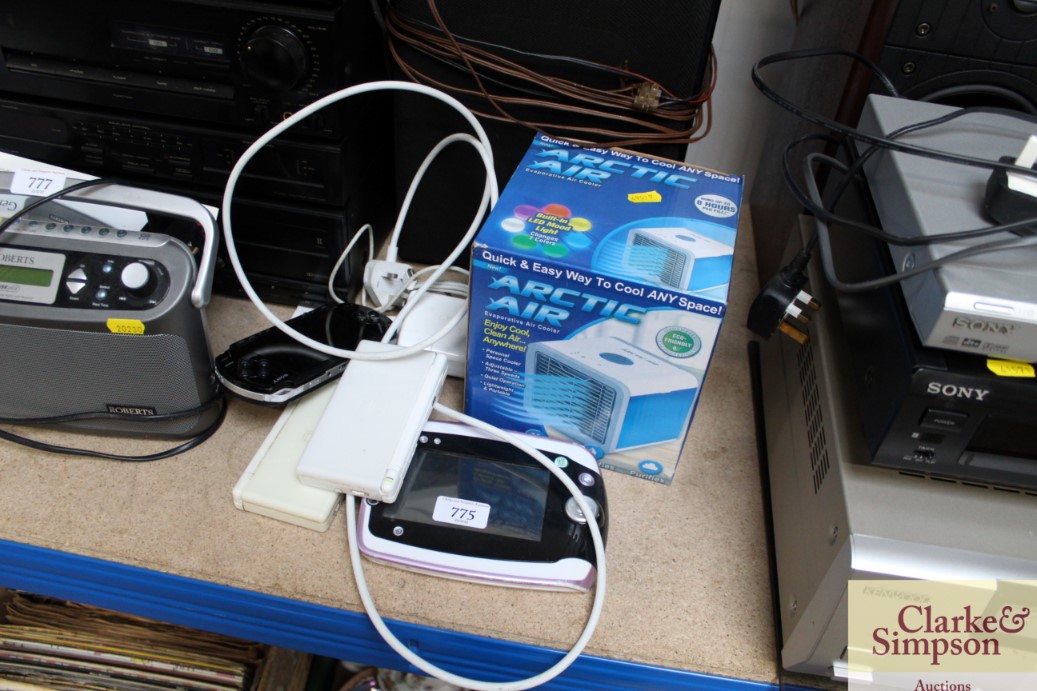 An Artic Air cooler together with a LeapPad 2, Sony