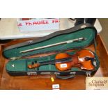 A Violin in carry case