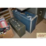 Two vintage suitcases