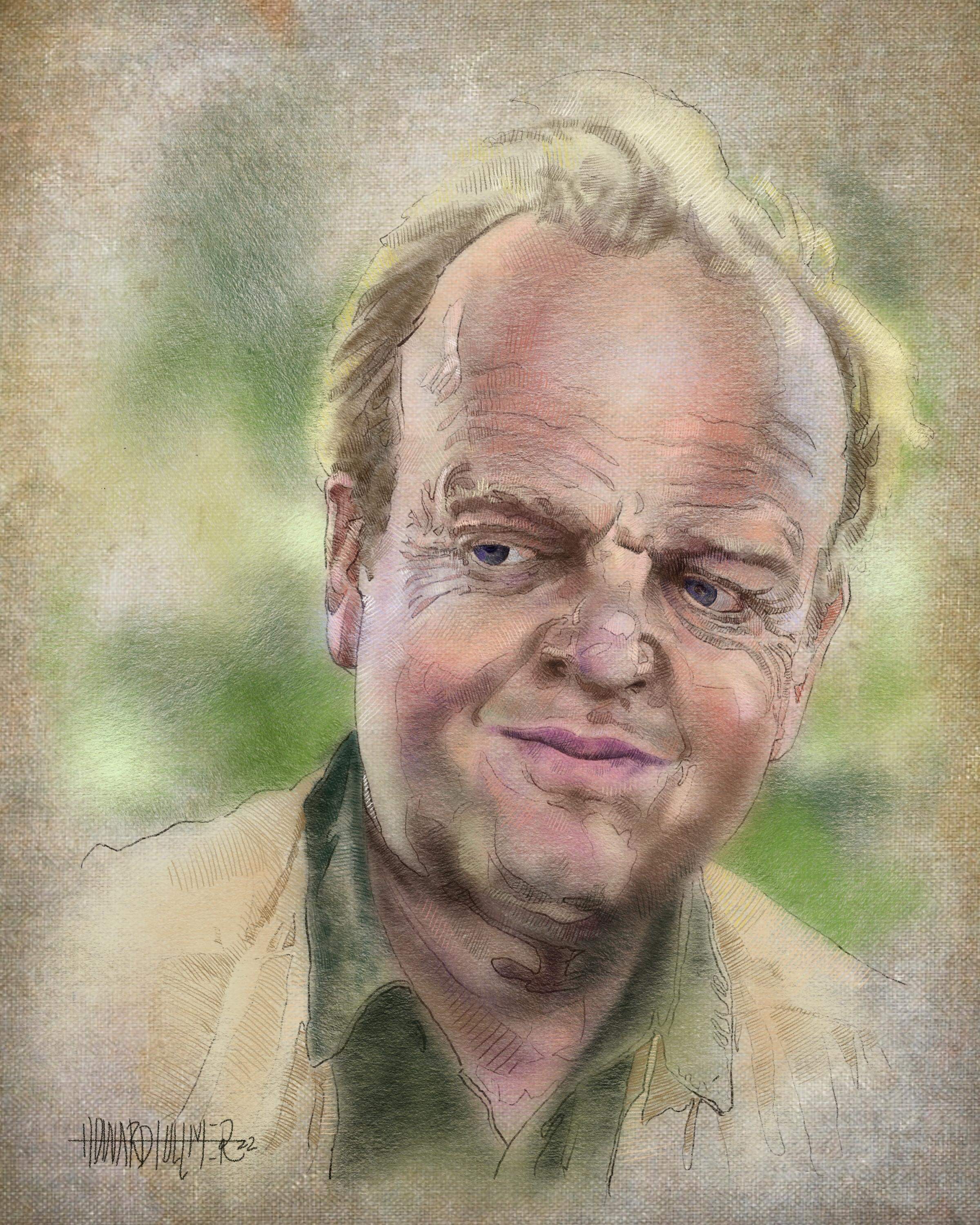 Original Artwork Portrait of Toby Jones by Howard Fullmer