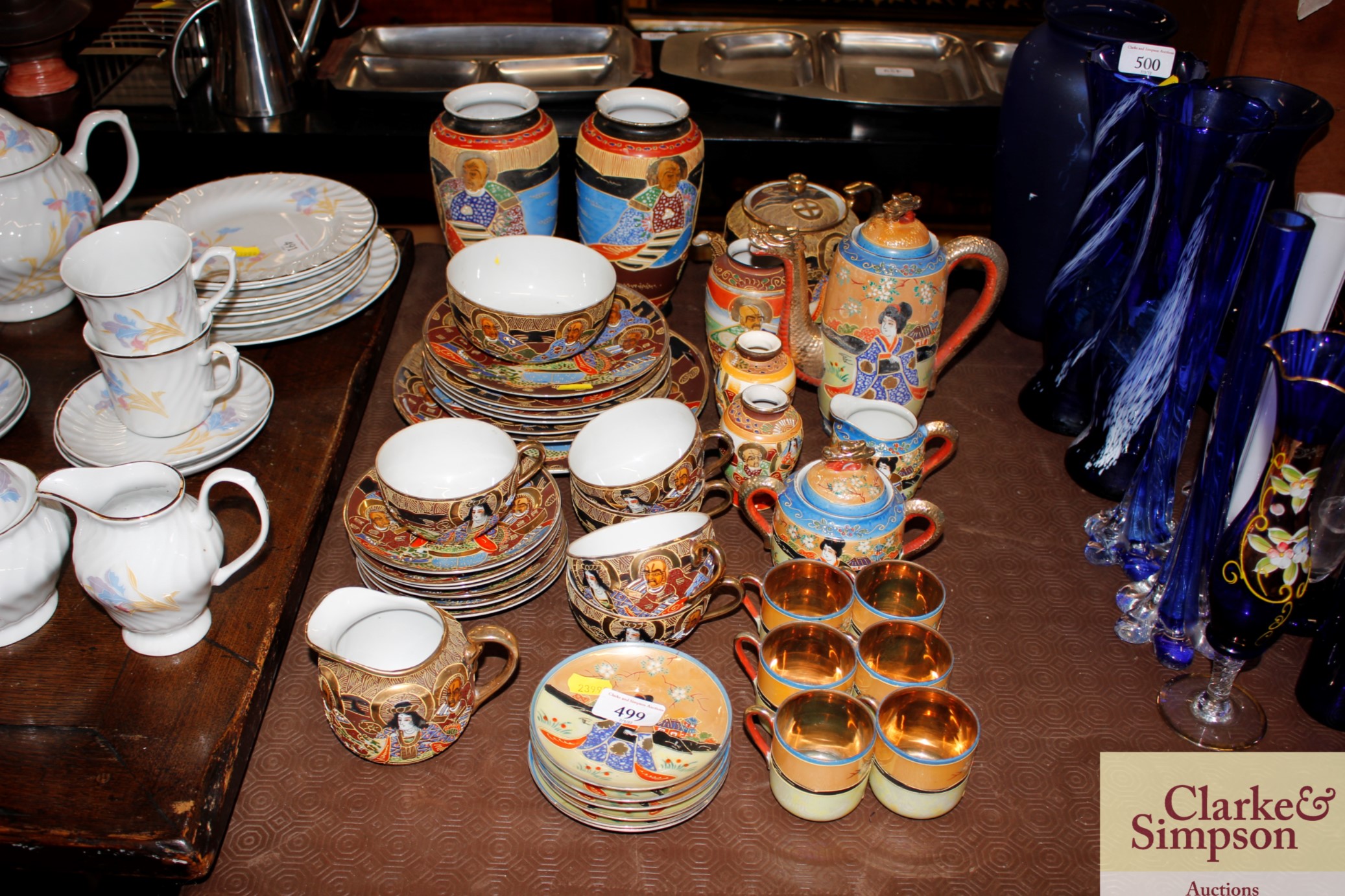 A quantity of Japanese teaware