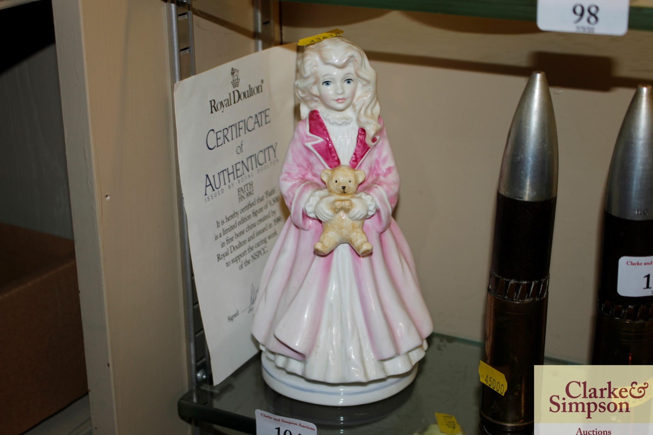A Royal Doulton limited edition figurine "Faith" w