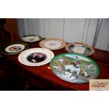 Six various collector's plates