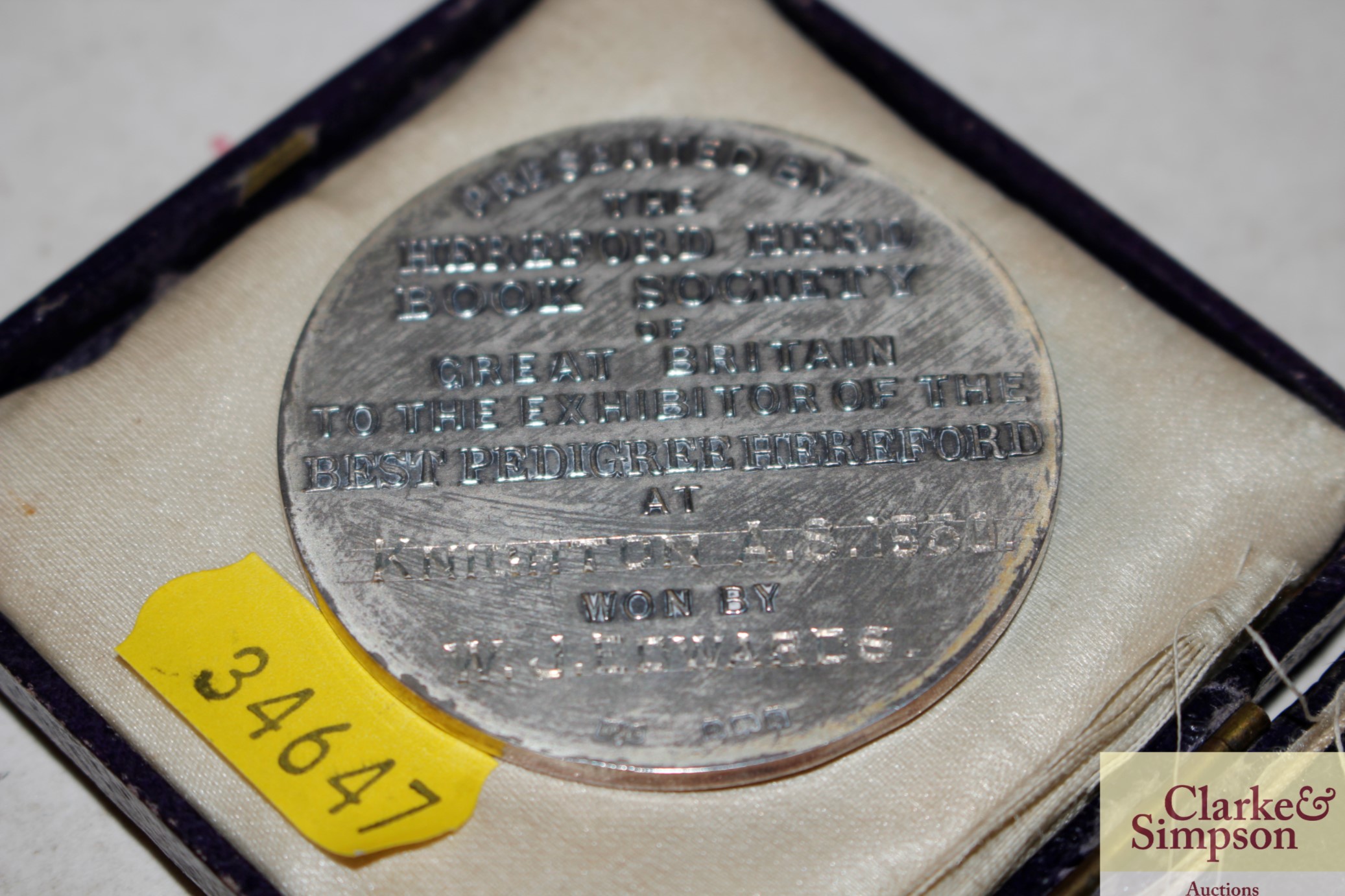 A Royal Northern Agricultural Society medallion da - Image 5 of 5