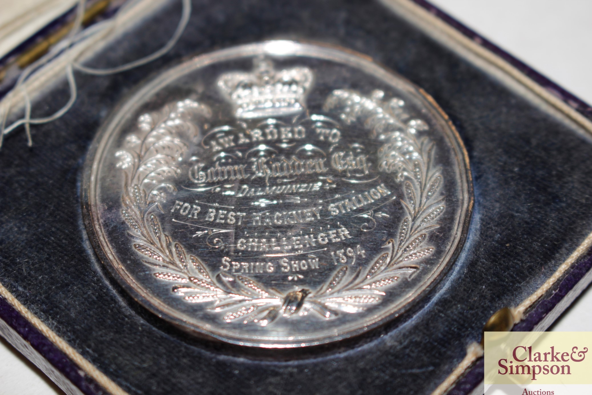 A Royal Northern Agricultural Society medallion da - Image 3 of 5