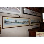 A pair of limited edition prints of pin Mill by Es