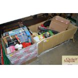 Two boxes of various children's toys and games to