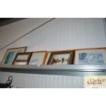 A quantity of various framed prints