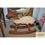 A child's rocking horse