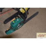 A petrol chain saw