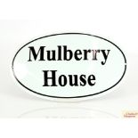 An oval replica enamel advertising sign for "Mulbe