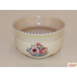 A Poole pottery baluster bowl, with floral decorat