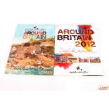 David Birtwistle, two Around Britain calendars sig