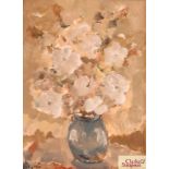 Robert Sadler, still life flowers in a vase, signe