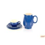 A blue Moorcroft part tea set