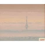 Davis Smith, study of "Bishop Rock Lighthouse", oi