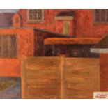 20th Century school, abstract study of a house, un