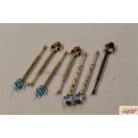 A collection of lace bobbins