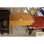 A retro sewing box and contents