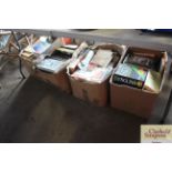 Four boxes of books