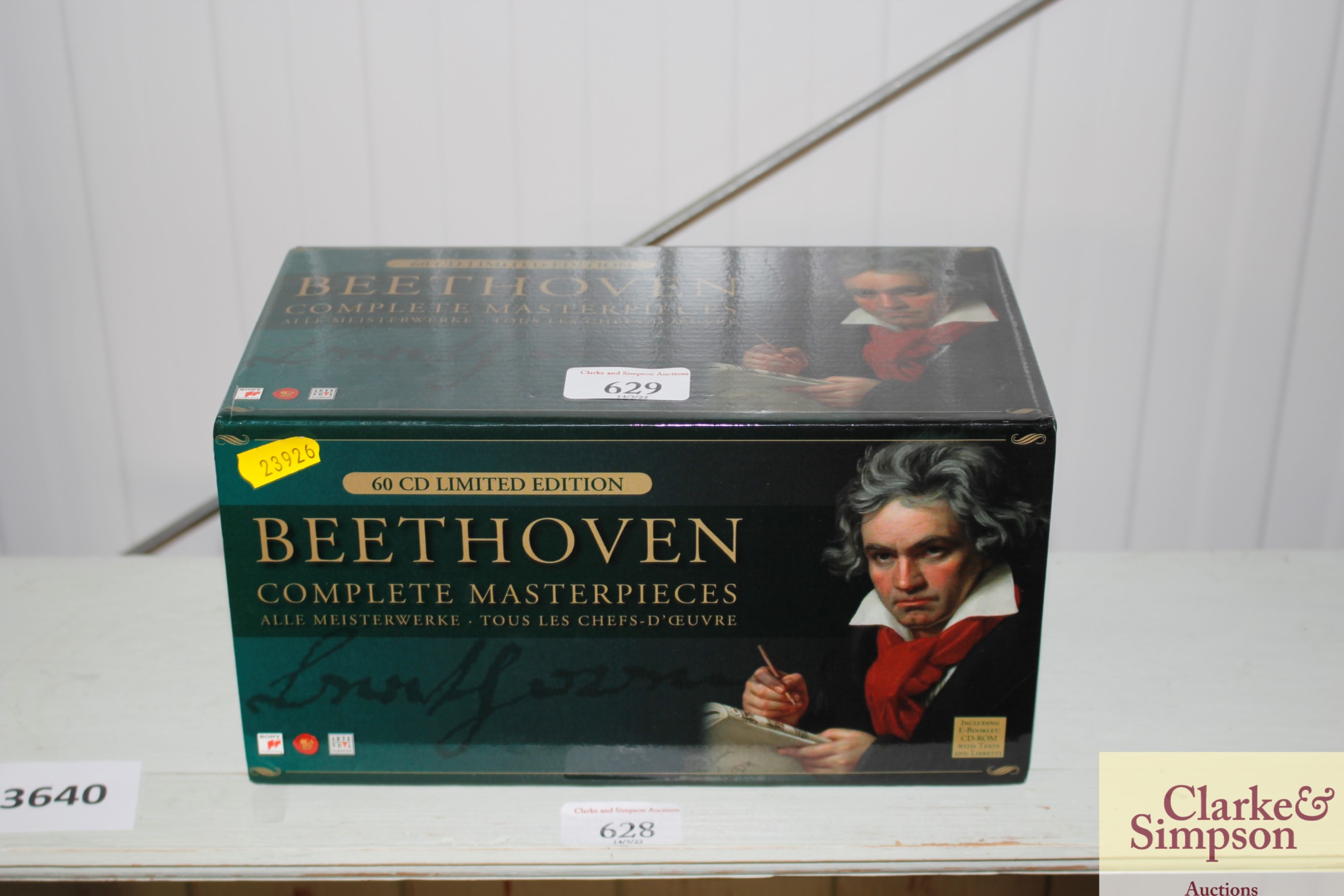 A sixty CD set of Beethoven's complete master pieces