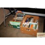 Two boxes of various books