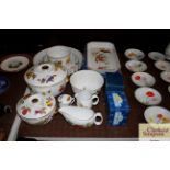 A collection of Royal Worcester "Evesham" pattern