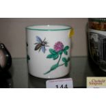 A W H Goss honey jar, decorated with bees and clover