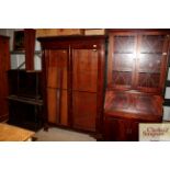 A Victorian mahogany bookcase with adjustable shel