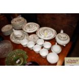 A collection of Indian Tree tea and dinnerware