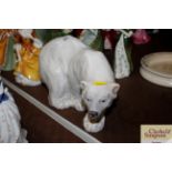 A Royal Copenhagen figure of a polar bear