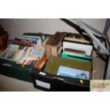 Two boxes of miscellaneous books including natural