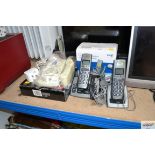 Two cordless BT telephones and one other