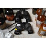 A pair of Falcon 8 x 40 binoculars together with a