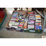 Two boxes of CD's and cassettes