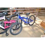 A child's Carrera mountain bike