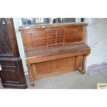 An upright piano