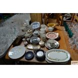 A quantity of various china to include; Wedgwood J