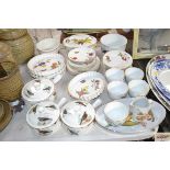 A quantity of Royal Worcester dinnerware and three